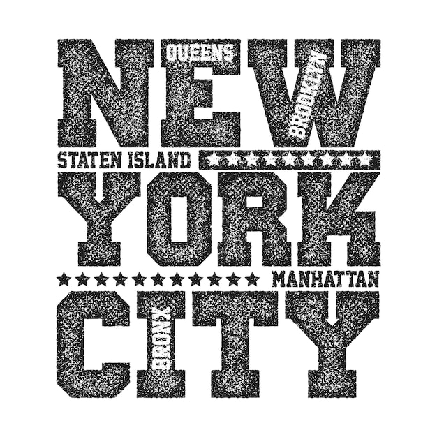 New York City Typography Graphics