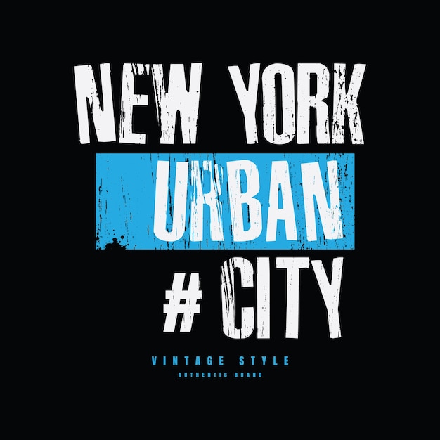 New york city typography vector t shirt design illustration