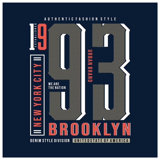 New york city urban brand design tshirt vector illustration