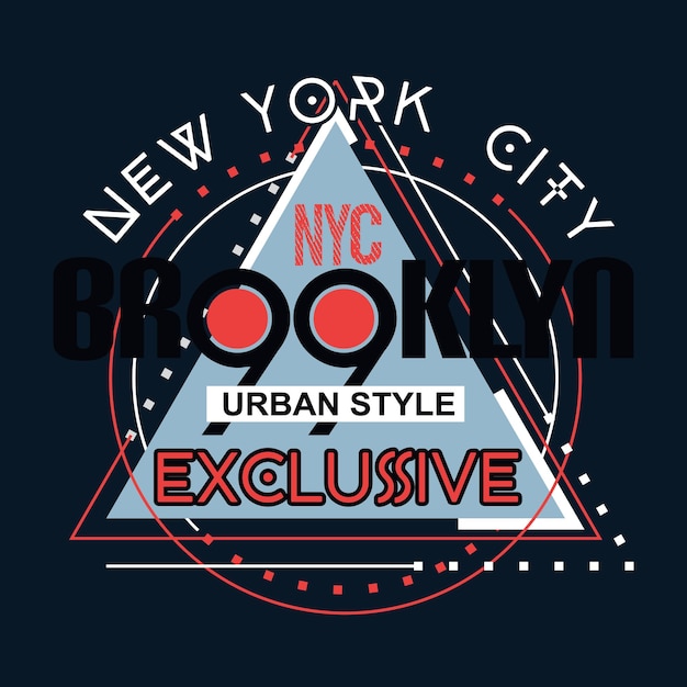 New York typography for print illustration t shirt vector art vintage