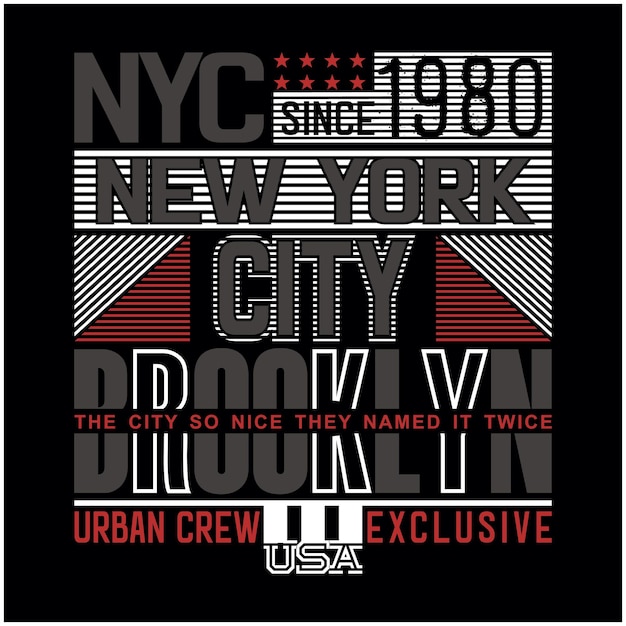 New york typography for print perfect for t-shirts design clothing hoodies etc