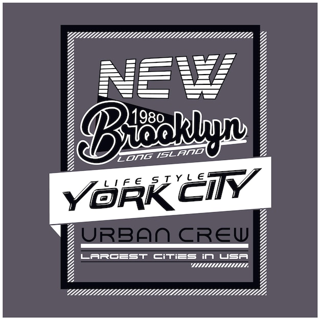 New york typography for print perfect for t-shirts design clothing hoodies etc