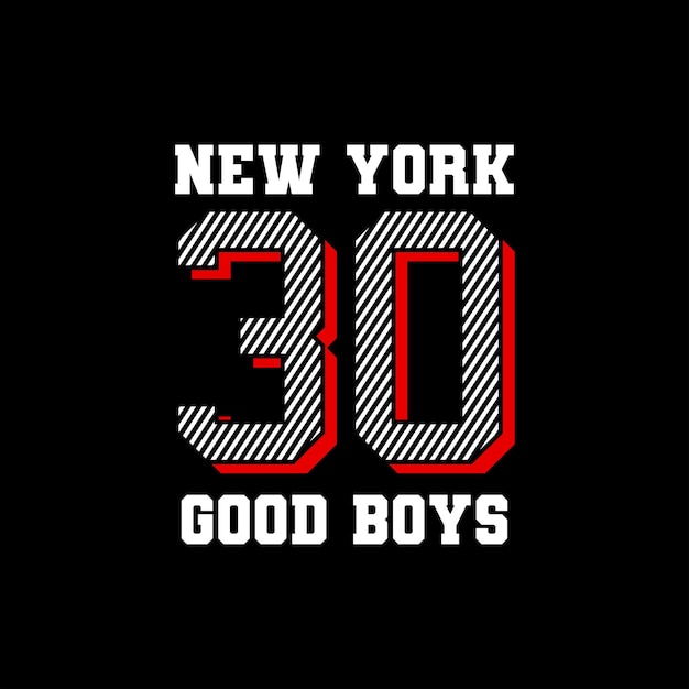 new york typography for print t shirt vector