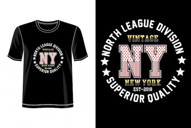 New york typography for print t shirt