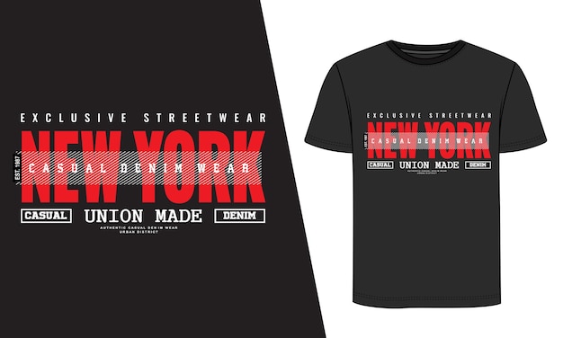 New York typography t shirt design