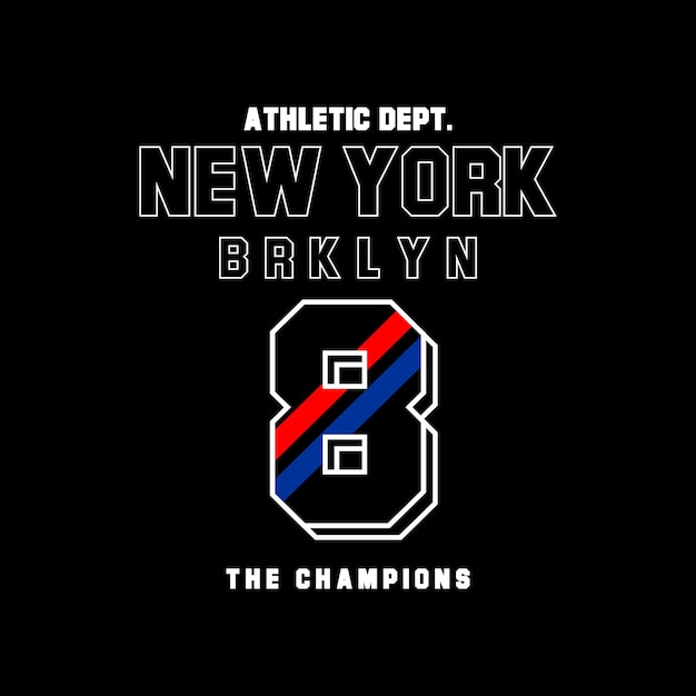 new york typography, t-shirt graphics, vectors.