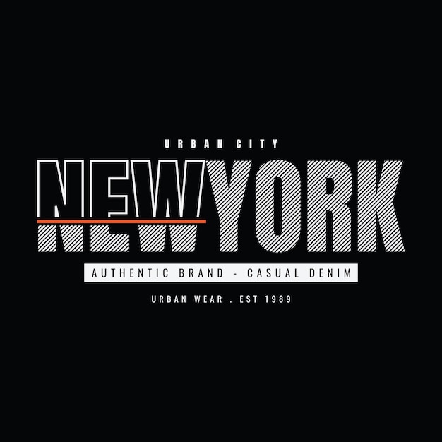 new york typography vector t shirt design illustration