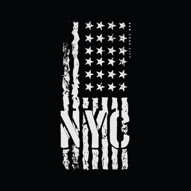 New york vector illustration and typography, perfect for t-shirts, hoodies, prints etc.