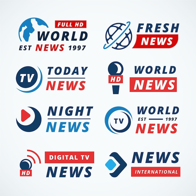 News logo collection concept