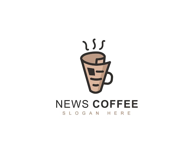 News Paper Coffee Creative Design