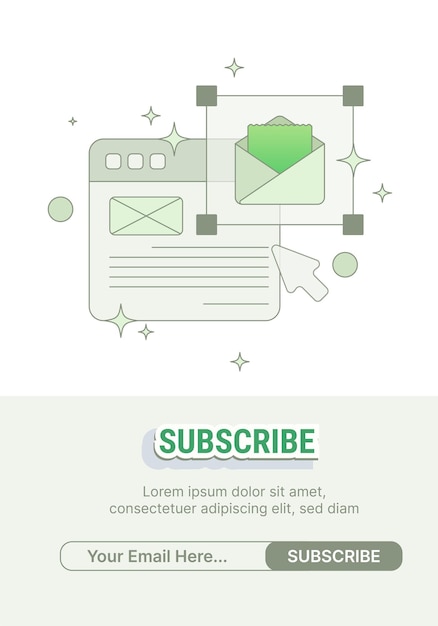 Newsletter email message commercial business mail spam to subscribe