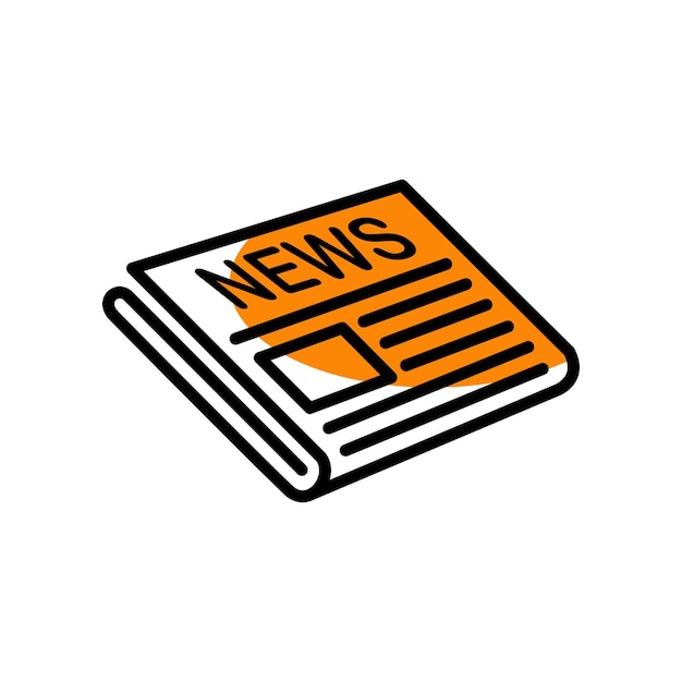 Newspaper icon template