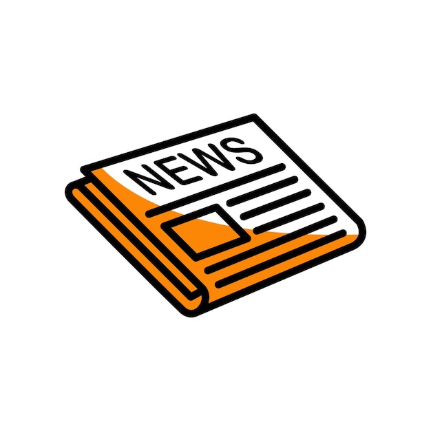 Newspaper icon template