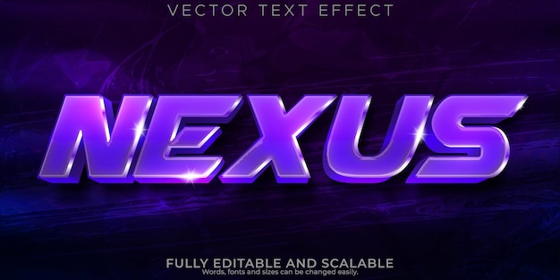 Nexus editable text effect space and gaming text style