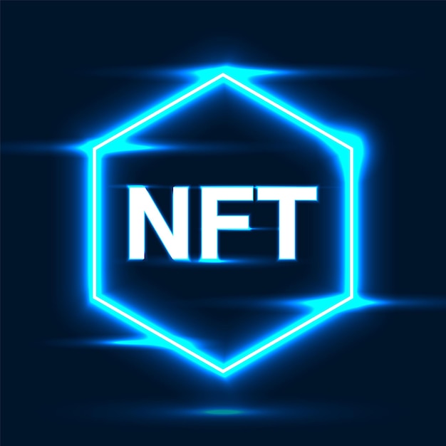 NFT futuristic digital background Cryptocurrency concept