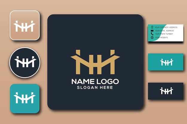 nhn monogram logo template