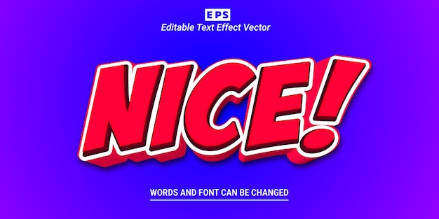 Nice 3d Editable Text Effect Vector With Background