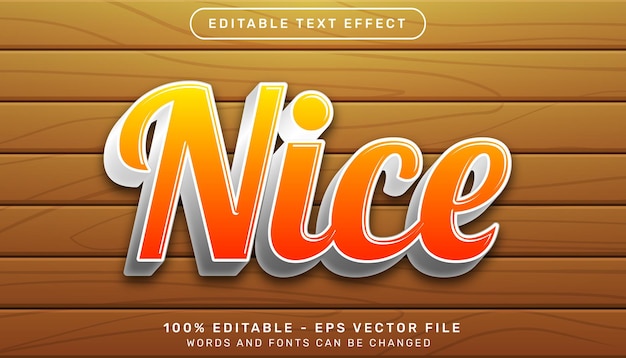 nice 3d text effect and editable text effect with wood texture background