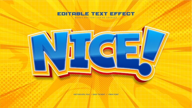 Nice Cartoon 3D Bold Text Effect