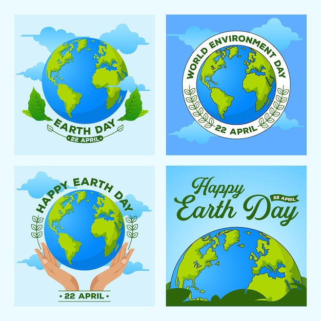 Nice color illustration of the earth in celebration of world earth day