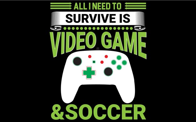 Nice gaming t shirt vector