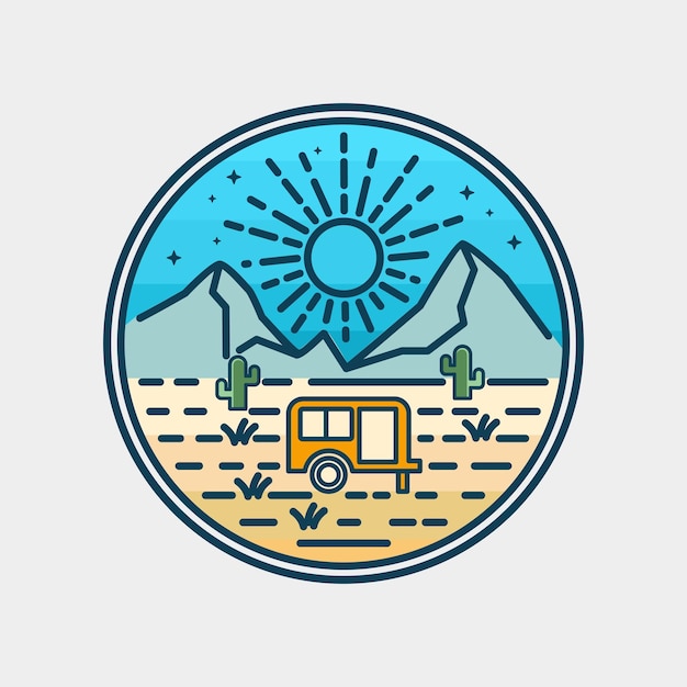 Nice place for camping graphic illustration vector art tshirt design