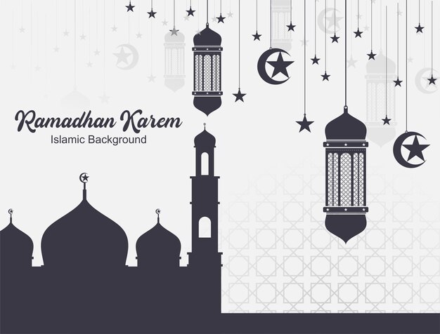 nice ramadan kareem banner background