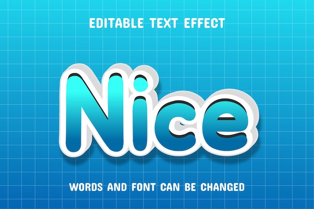 Nice text 3d text effect