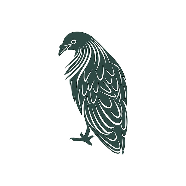 Nicobar pigeon design vector illustration Nicobar pigeon Silhouette Bird design template