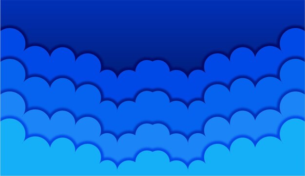 Vector night cloud background