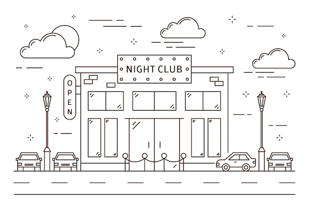 Night club building.