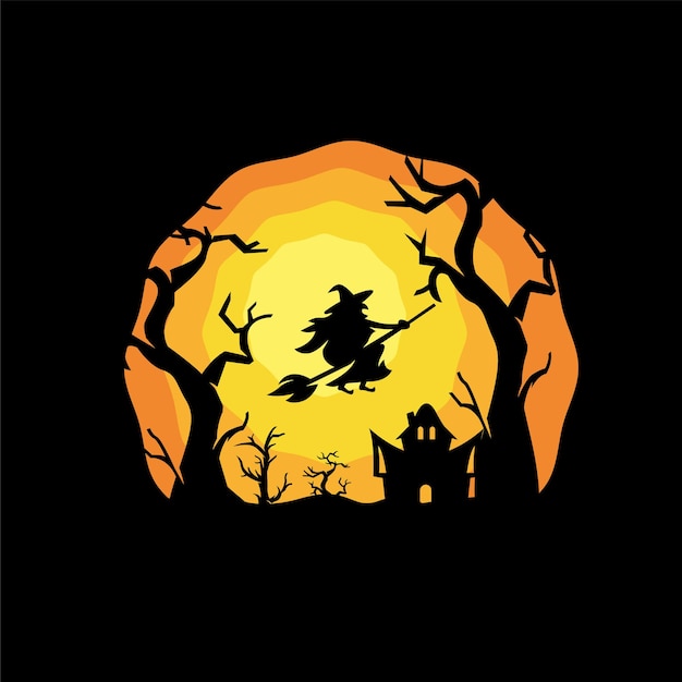 Night Halloween illustration