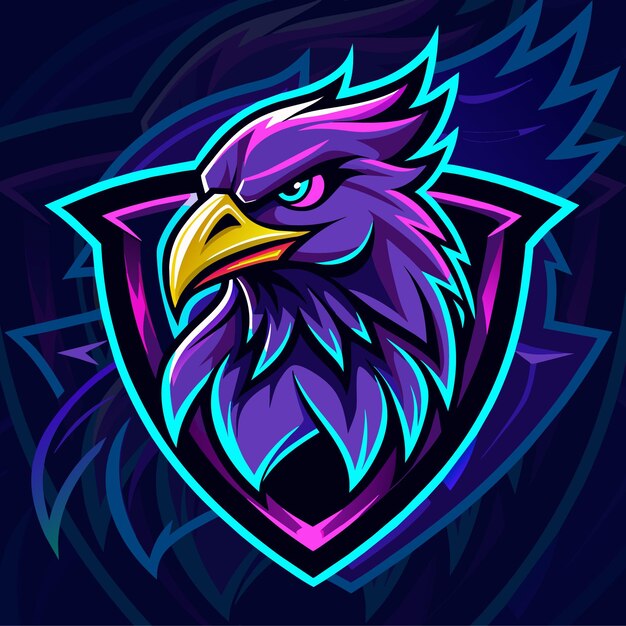 Vector night hawk logo