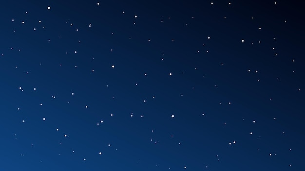 Night sky with many stars. Abstract nature background with stardust in deep universe. Vector illustration.