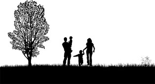 family silhouettes