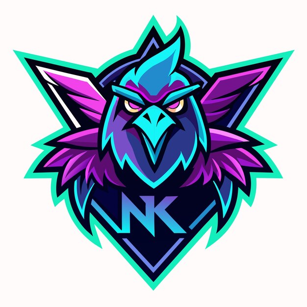 Vector nighthawk mascot logo vector