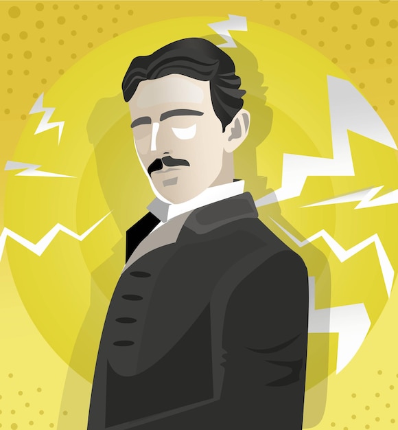 Vector nikola tesla