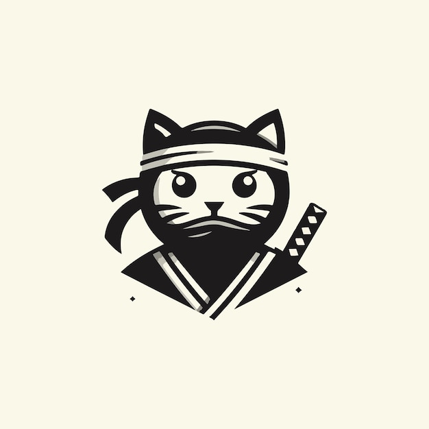 ninja cat ninjitsu cat vector series