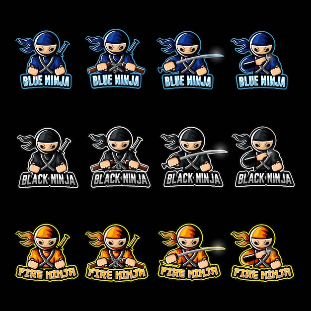 Ninja character for esports logo