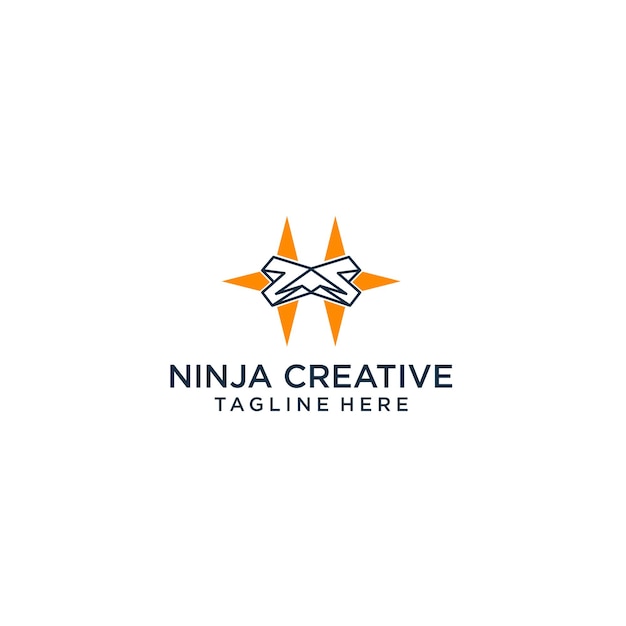 Ninja creative logo icon design