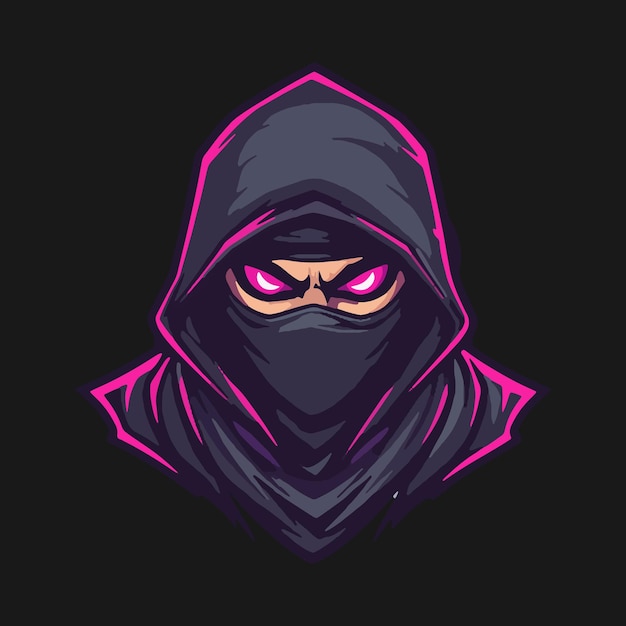 Ninja esport mascot logo design