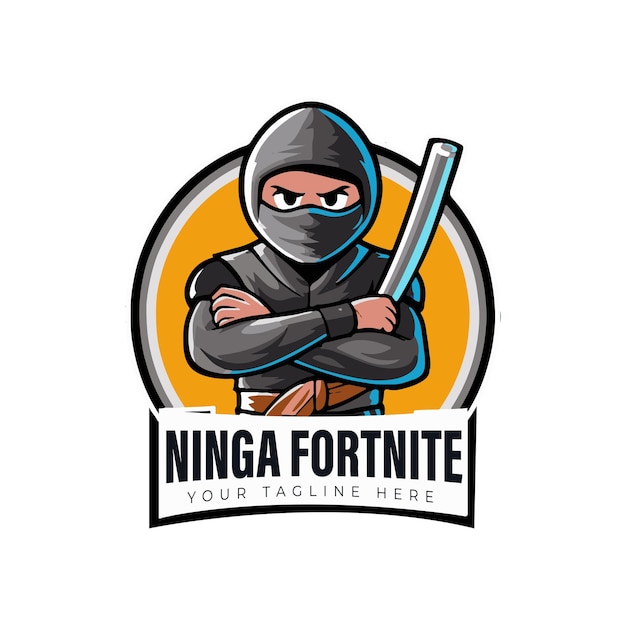 Ninja Fortnite Logo Design