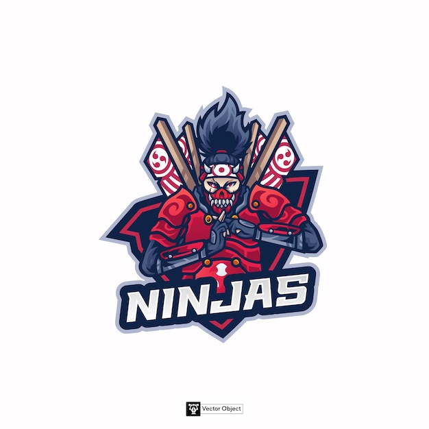 Vector ninjas logo design