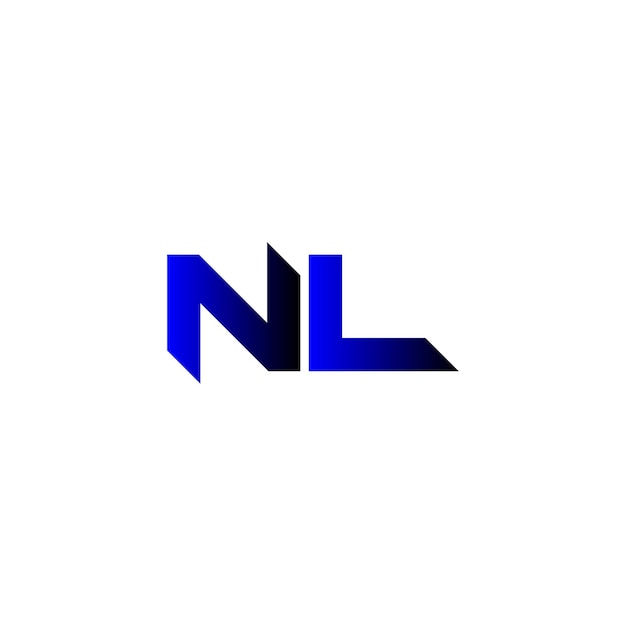 nl letter logo design