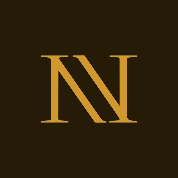 Vector nn monogram logo vector