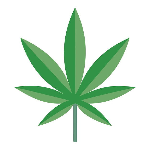 no cannabis flat icon clipart design vector art and illustration