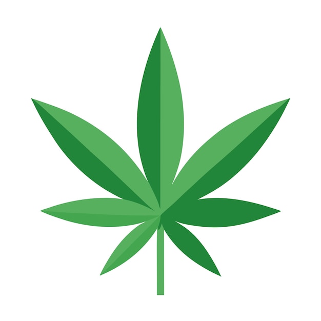 no cannabis flat icon clipart design vector art and illustration