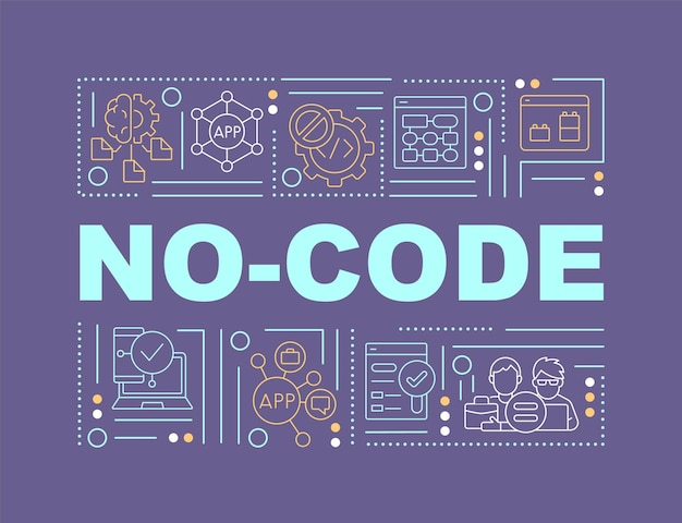 No code word concepts purple banner