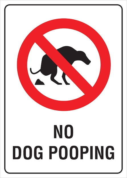 NO DOG PEEING SIGN