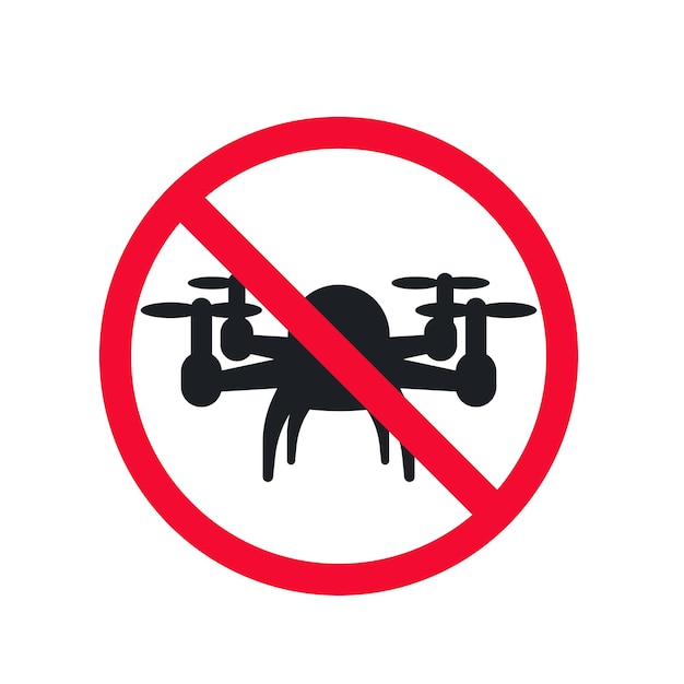 No drone zone sign